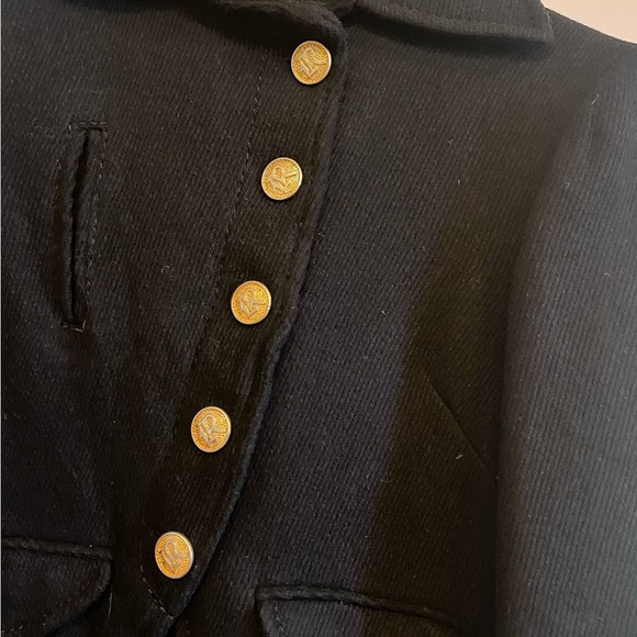 H&M Black and Gold Military Blazer - Picture 2 of 10